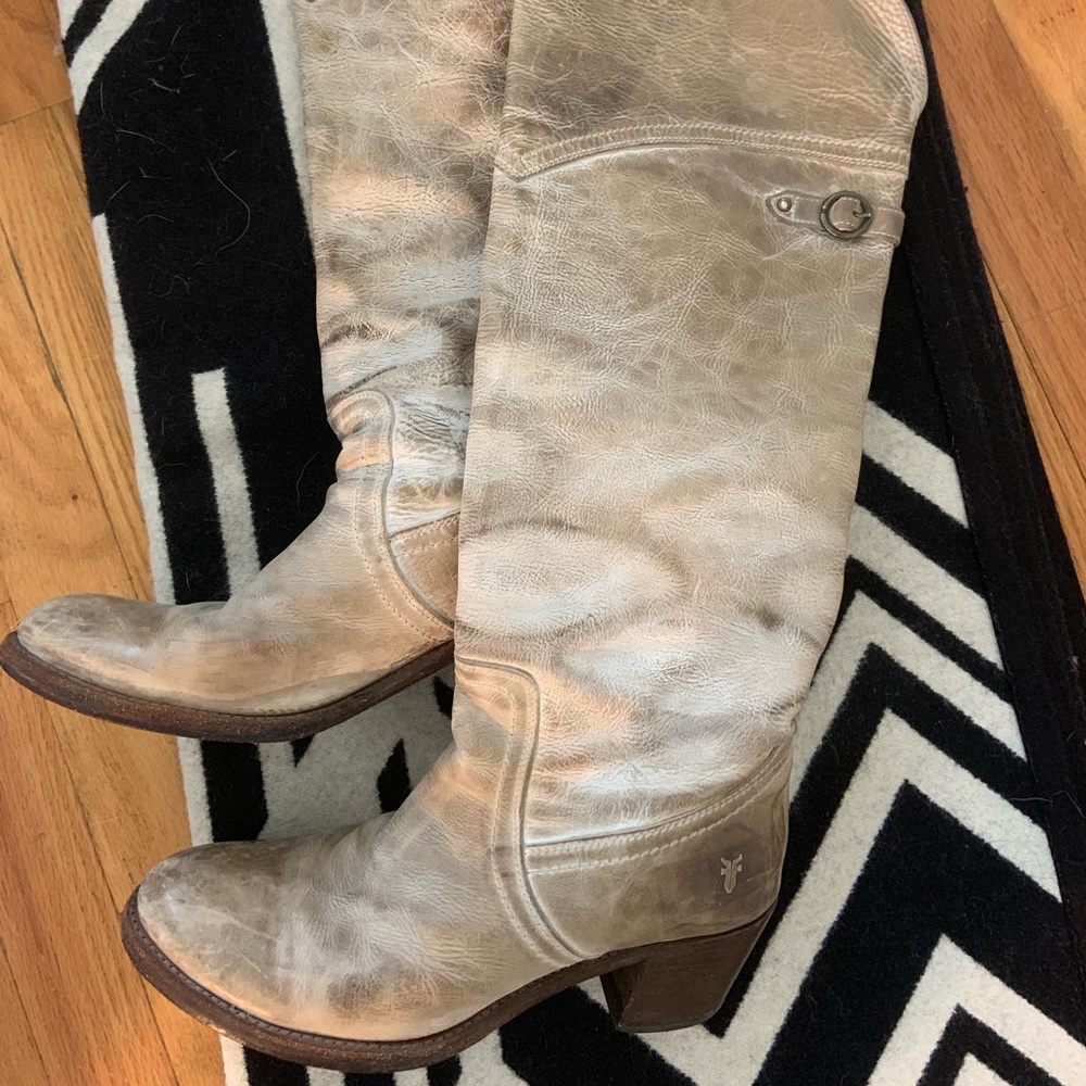 Frye-Jane tall cuff boot tan